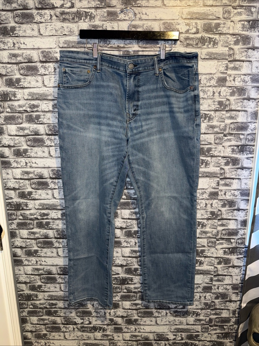American Eagle Jeans Mens 38x32 Blue Denim Original Straight Next Level Flex